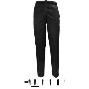 Classic Natural Uniform 6 Pocket Chef Cargo Pants Black Large / Medical